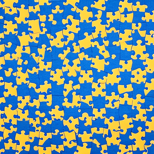 An image showcasing a mosaic of interconnected puzzle pieces symbolizing blockchain technology