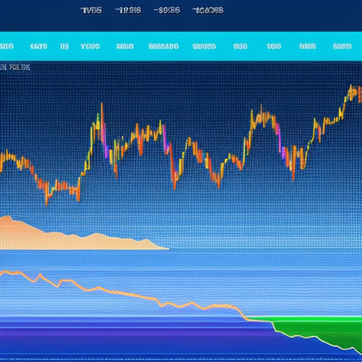 An image showcasing a computer screen displaying a dynamic line graph with an upward trend, representing the skyrocketing popularity of crypto investments and fundraising