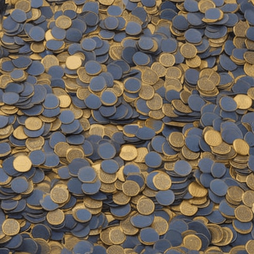 An image depicting a diverse group of people representing nonprofit organizations, surrounded by stacks of cryptocurrency coins, while engaged in tax and accounting activities