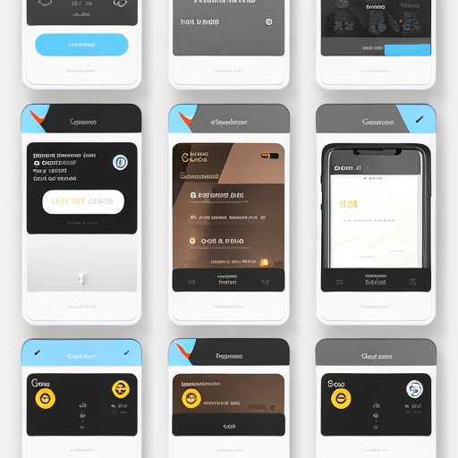 An image showcasing a smartphone with a sleek and user-friendly cryptocurrency gifting app interface